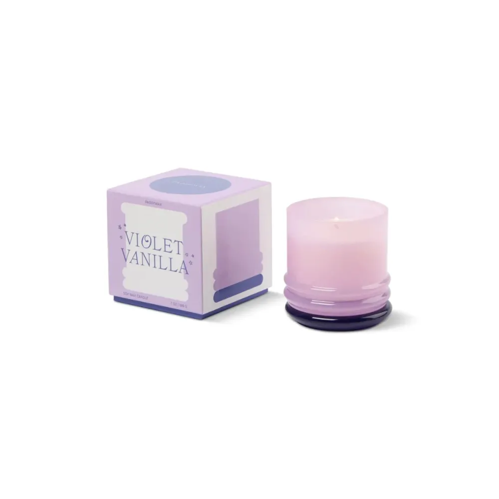 Bougie Stacked Lavender and Dark Purple - Violet Vanilla Sélectionné par Fleux