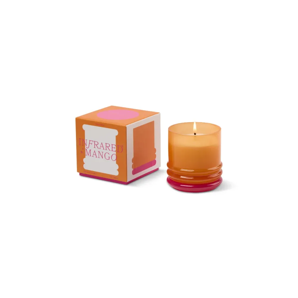 Bougie Stacked Orange and Hot Pink - Infrared Mango Sélectionné par Fleux