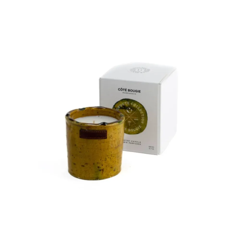 Bougie Tamegroute Fleur d'Oranger - Jaune Sélectionné par Fleux