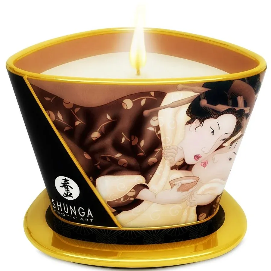 Shunga Mini Caresse - Bougie de Massage - Chocolat