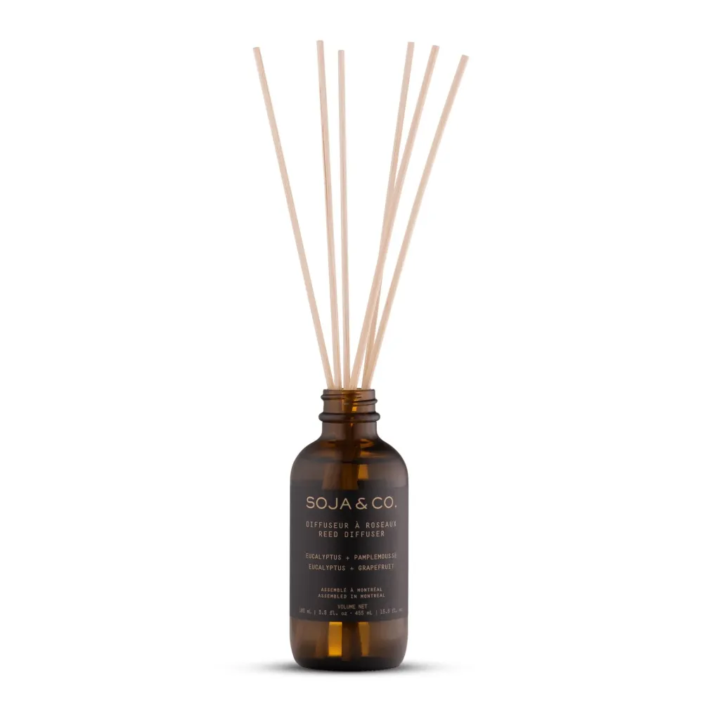 SOJA&CO. Diffuseur À Roseaux Eucalyptus + Pamplemousse - 120 ml