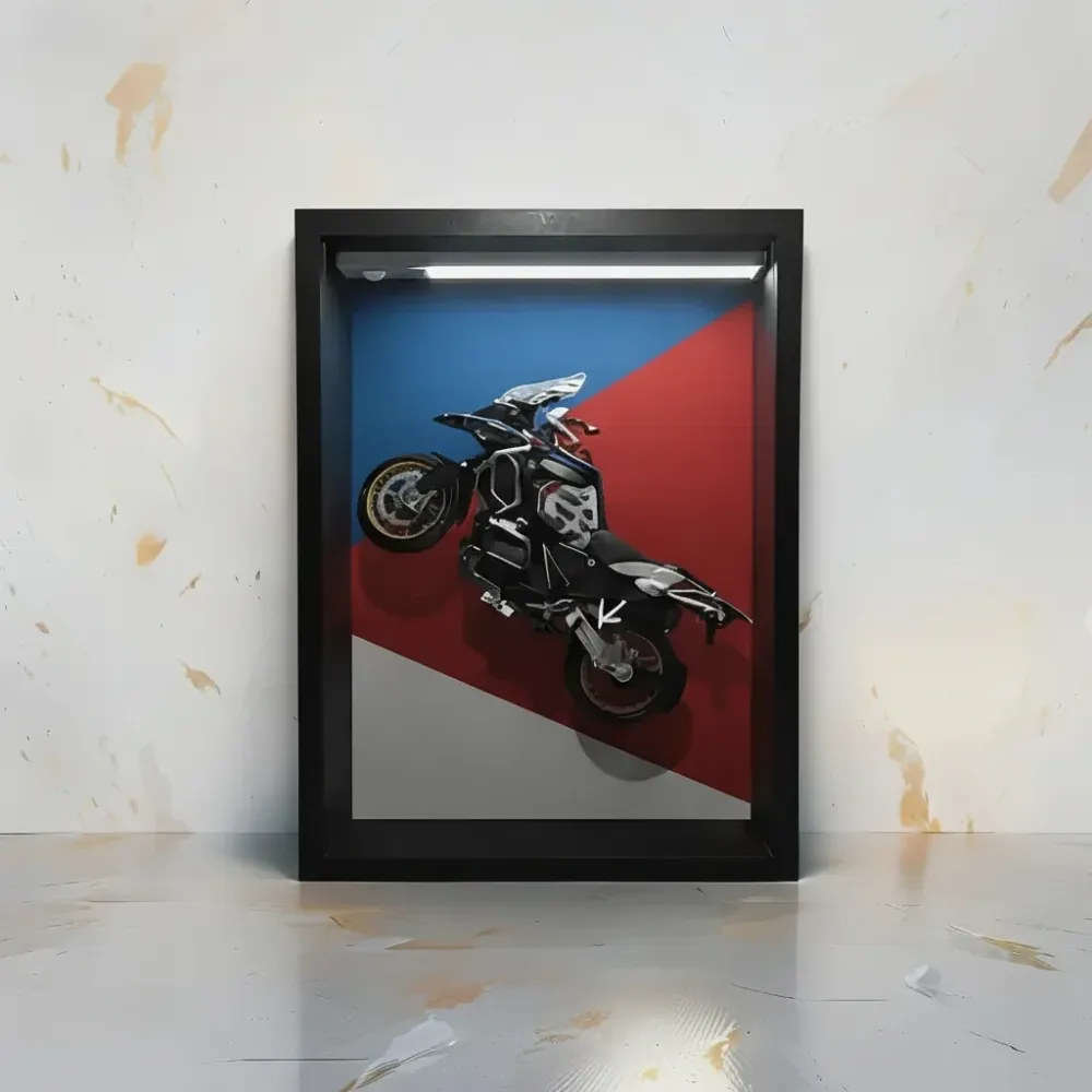 Tableau 3D LED R1250GS - Décoration murale moto