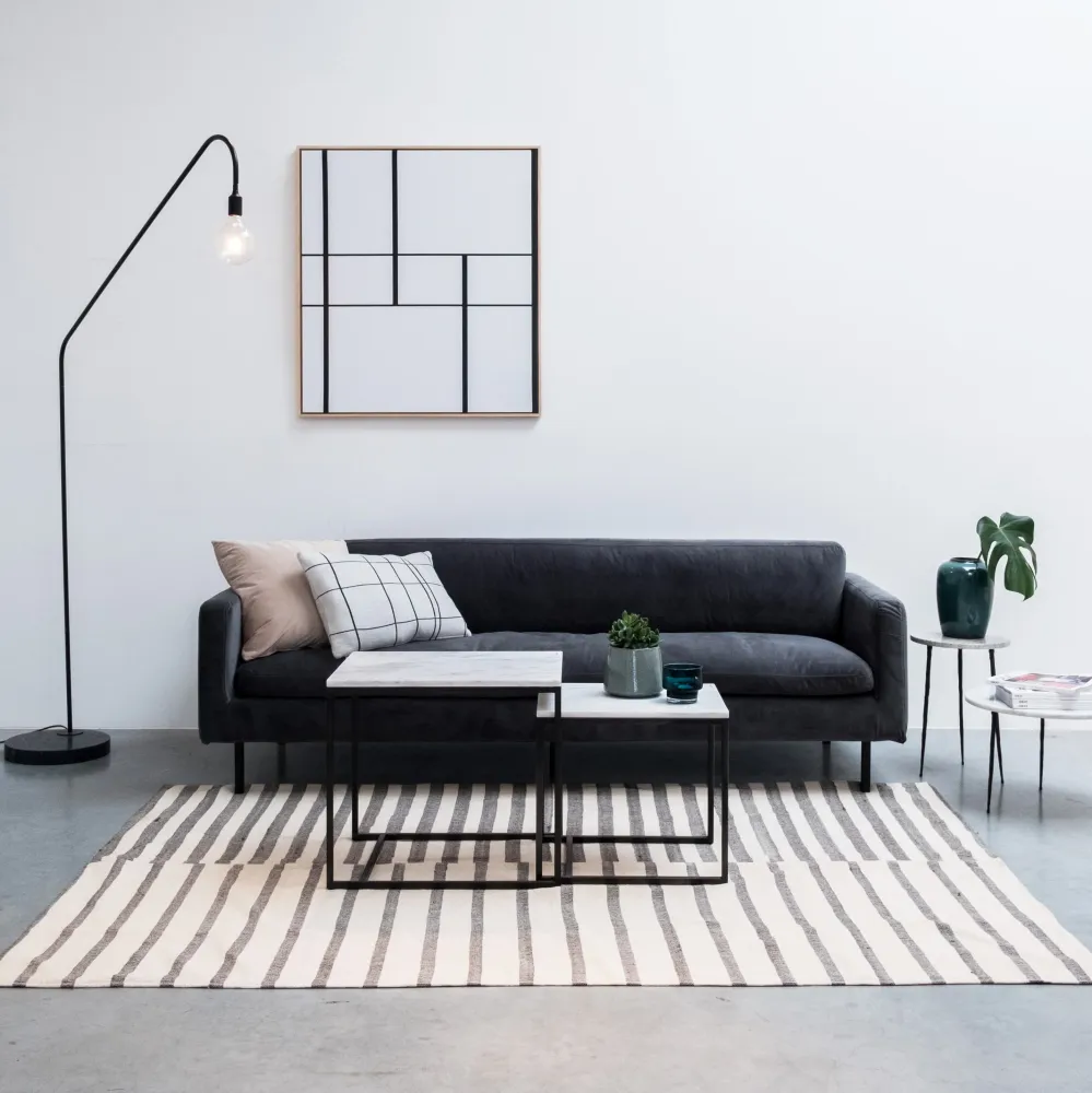 Tapis - Boro - Naturel/Gris