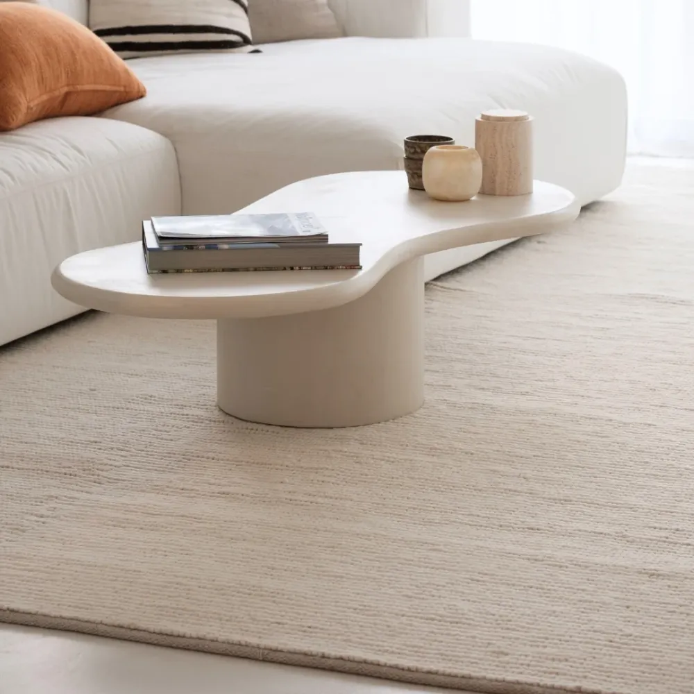 Tapis - Mini Loop - Tissé à la main - Blanc