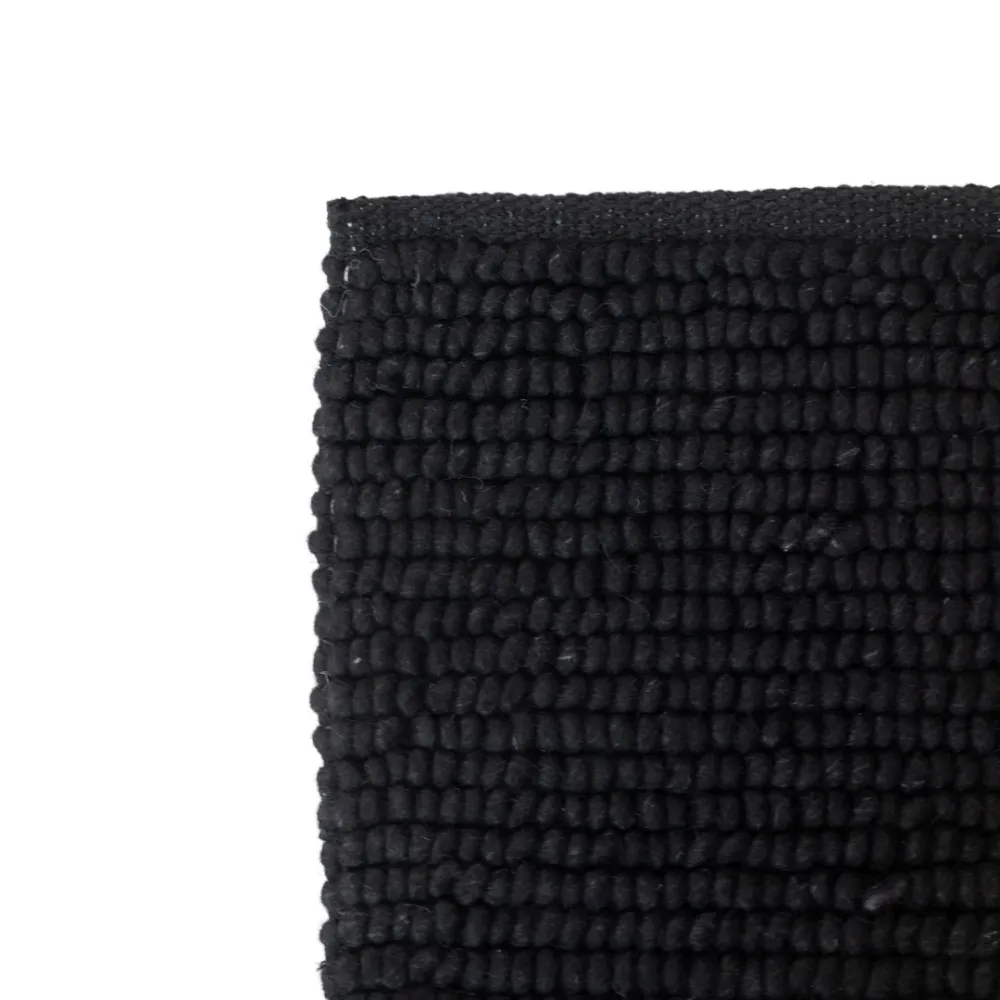 Tapis - Mini Loop - Tissé à la main - Noir