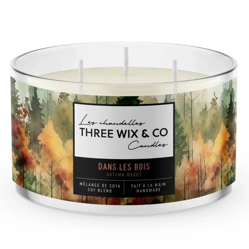 Chandelle À 3 Mèches Dans Les Bois Three Wix & Co.