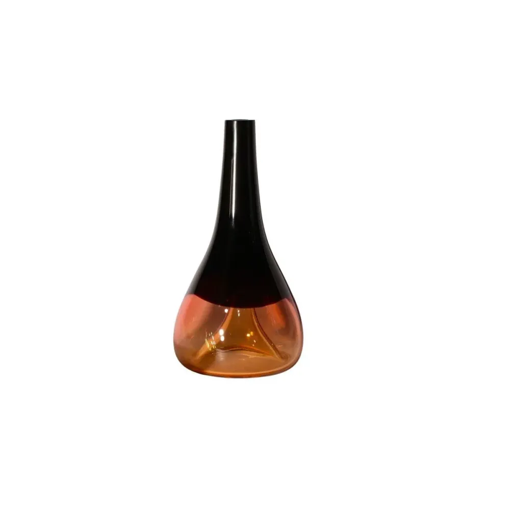 Vase en verre de Murano FORMOSI Ambre - H40 cm. - par Wave Murano Glass