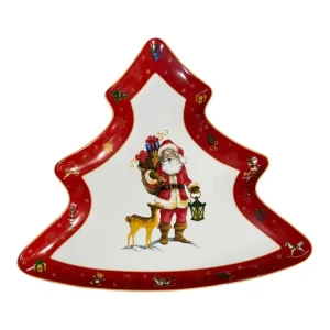 Assiette sapin de Noël avec le Père Noël Weissestal