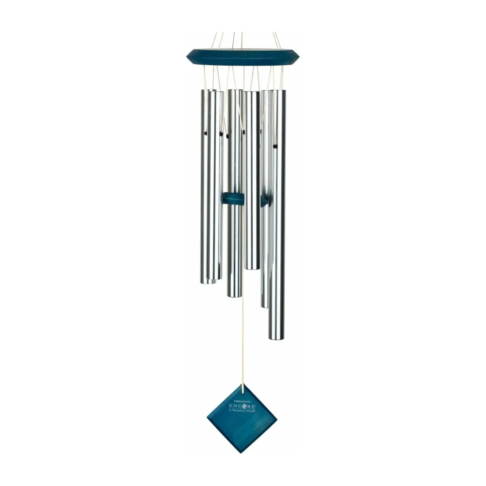 Carillon à Vent Pluton - Argenté Bleu - 68CM Woodstock