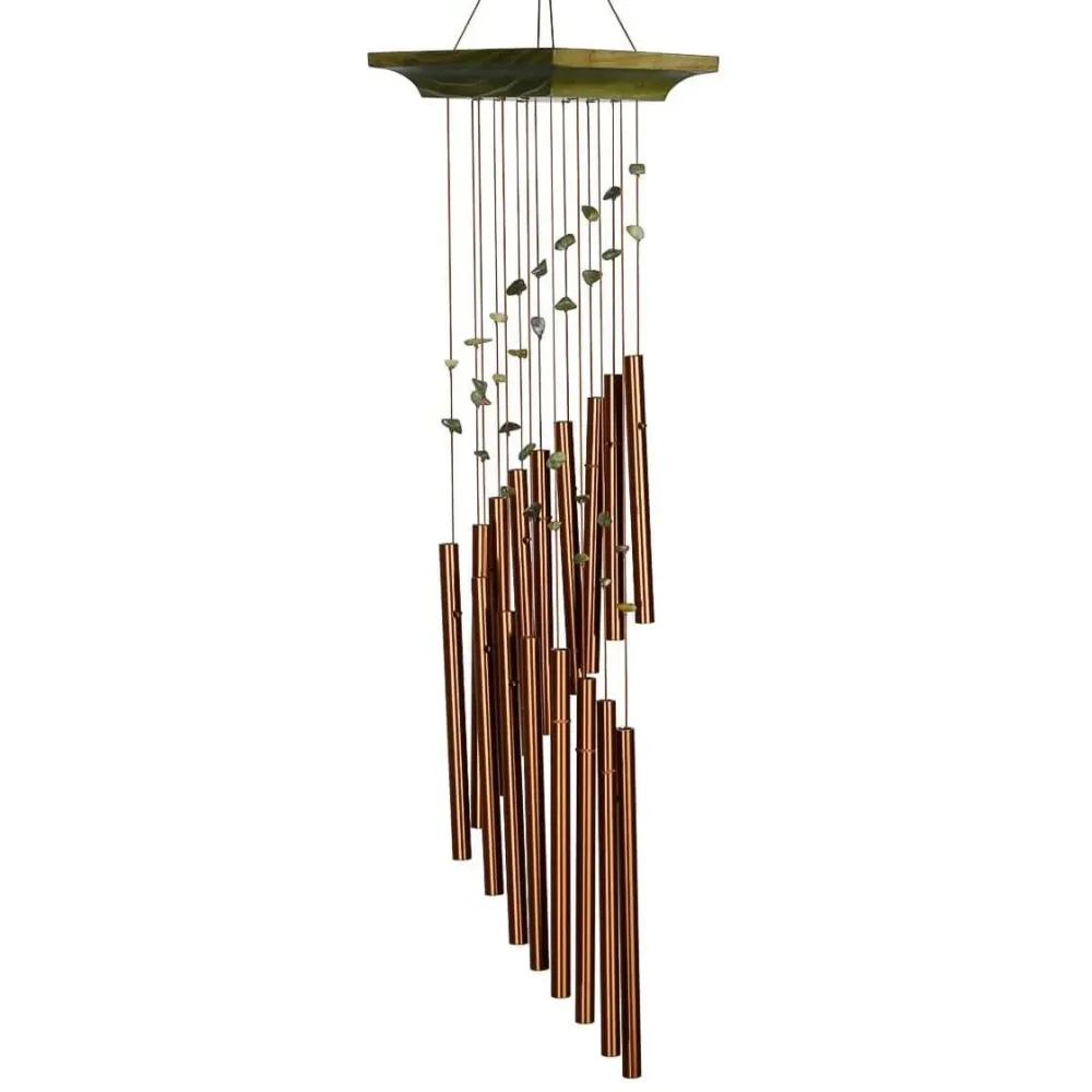 Carillon à Vent Spirale Mystique Jade - 55CM Woodstock