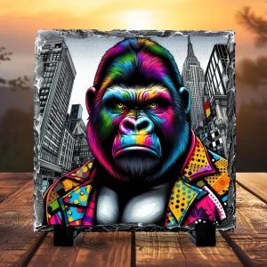Ardoise Décorative – Gorille Pop Art Urbain