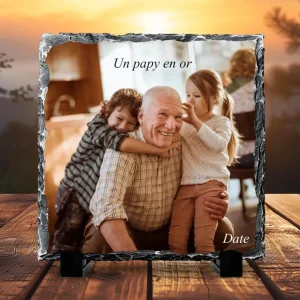 Ardoise Décorative – Un Papy en Or