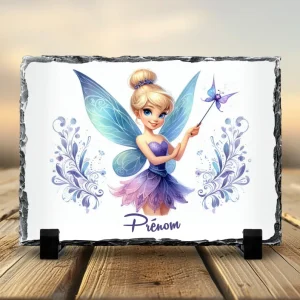 Ardoise Personnalisée Fée 20x30 cm – Cadre Photo Enfant Fille Décoration Magique Chambre Bébé (Design &C My Cré)