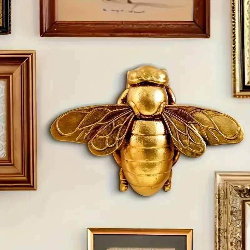 Autocollants muraux créatifs 3D en forme d'abeille mignonne, décoration murale intérieure exquise, cadeaux pour la maison