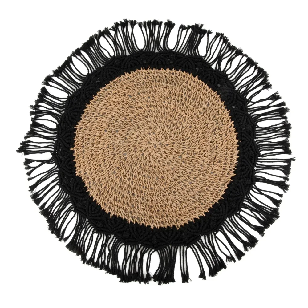 BOHO CENTER Pièce Naturelle-Noire