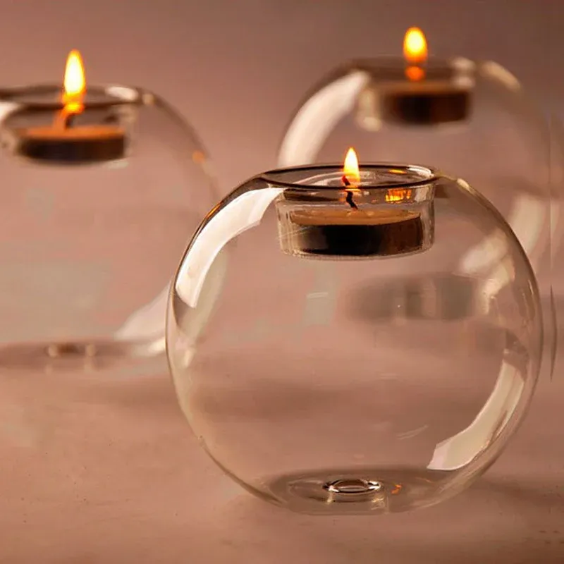 Bougeoir en cristal européen