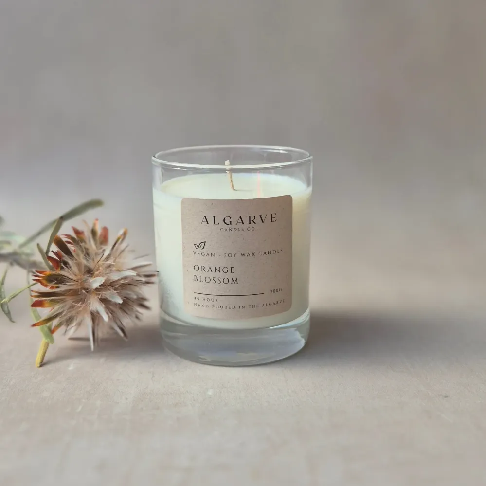 Bougie Ambre et Orange à la Cire de Soja