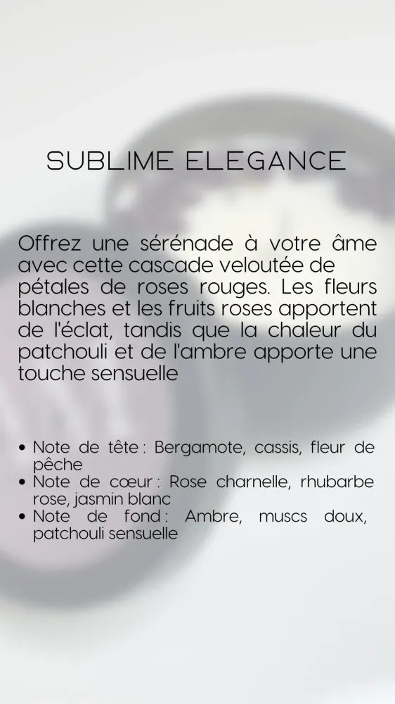 Bougie parfumée « Sublime Elegance » - 100g