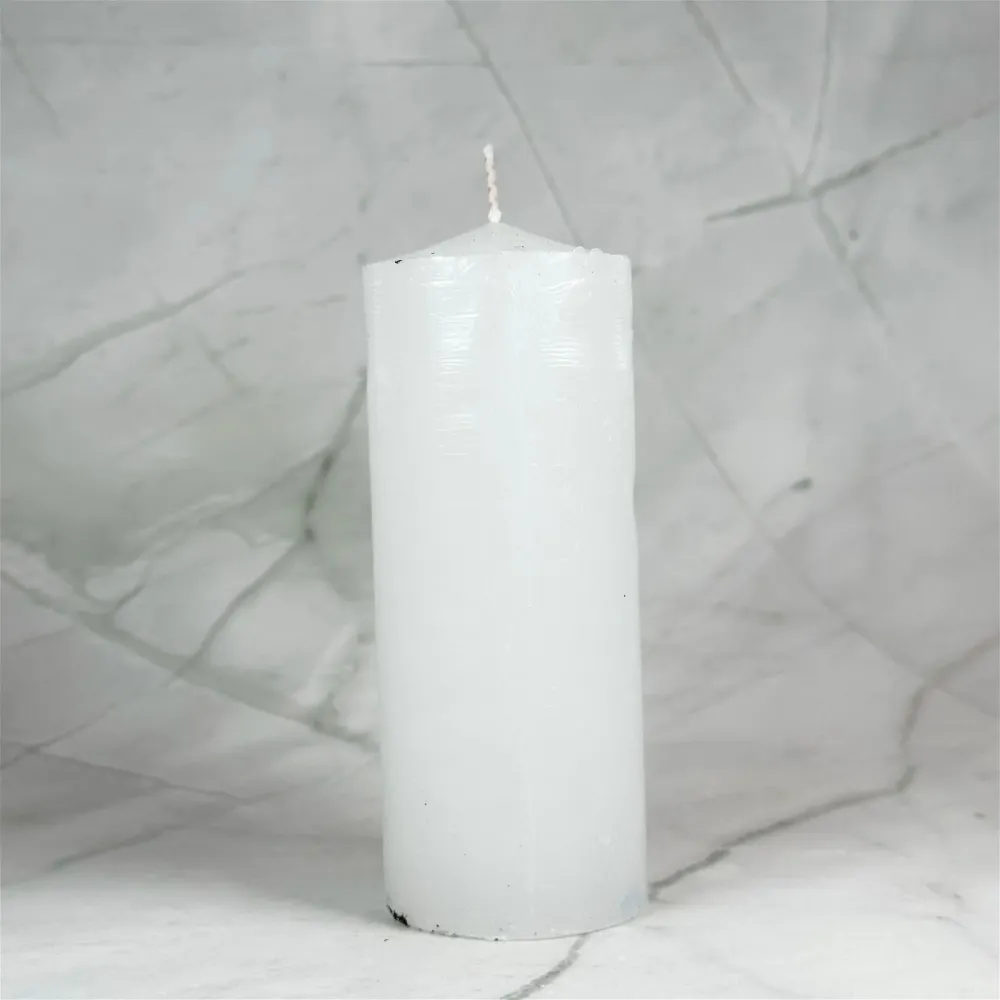 Bougie teintée masse blanche