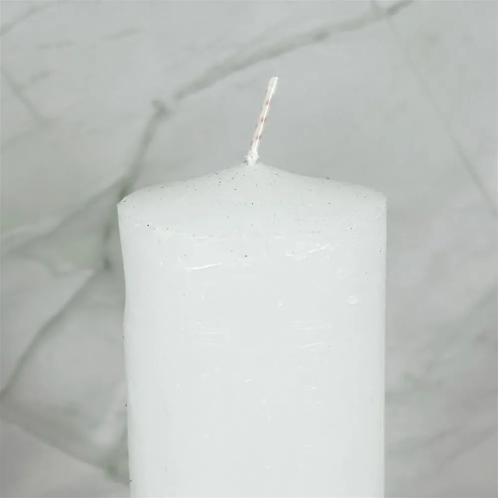 Bougie teintée masse blanche