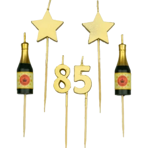 Bougies 85 ans Champagne 17.5cm