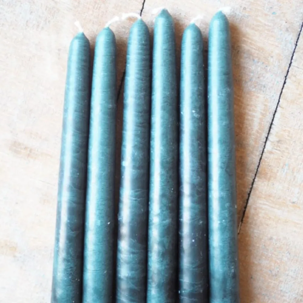 BOUGIES CONIQUES 20 CM - VERT ANGLAIS