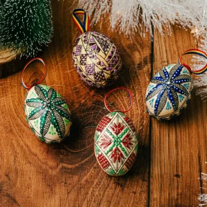 Boules de Noël artisanales ~ coffret RETOUR EN ENFANCE