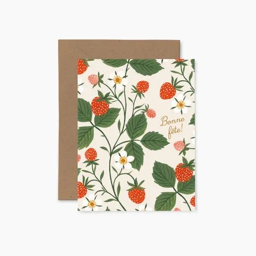 Carte de voeux - Papier Fleuri