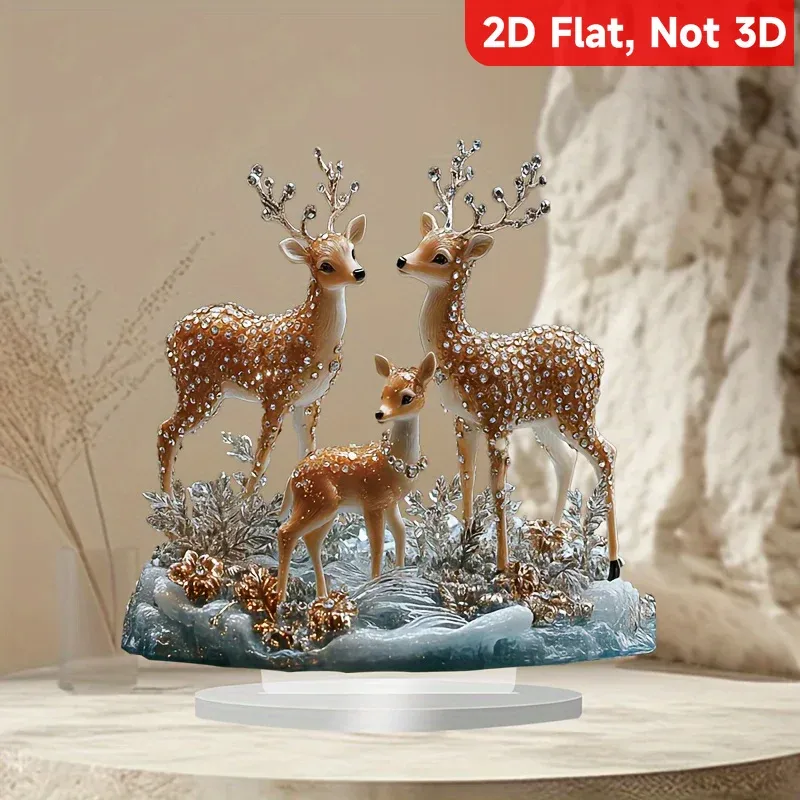 1 cerf de style bohème - Décoration de bureau à collectionner, idéal pour la maison, le bureau, un café, idée cadeau unique