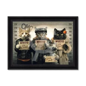 CHATS VOLEURS SYLVAIN BINET 82X62