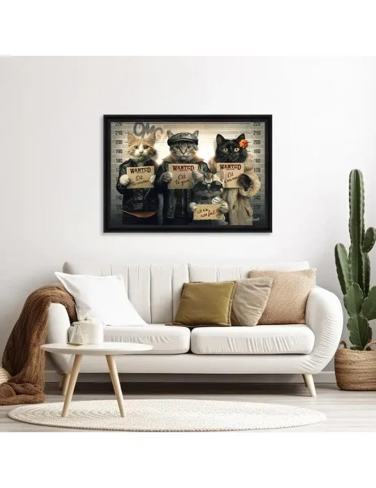 CHATS VOLEURS SYLVAIN BINET 82X62