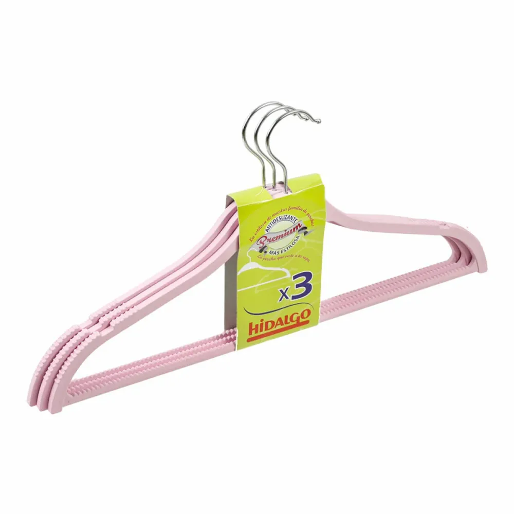 Cintres Hidalgo Multicouleur Métal Plastique (3 Unités)