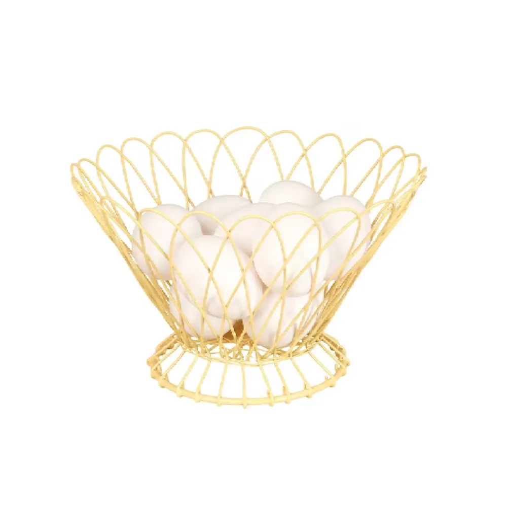 CORBEILLE FILAIRE JAUNE