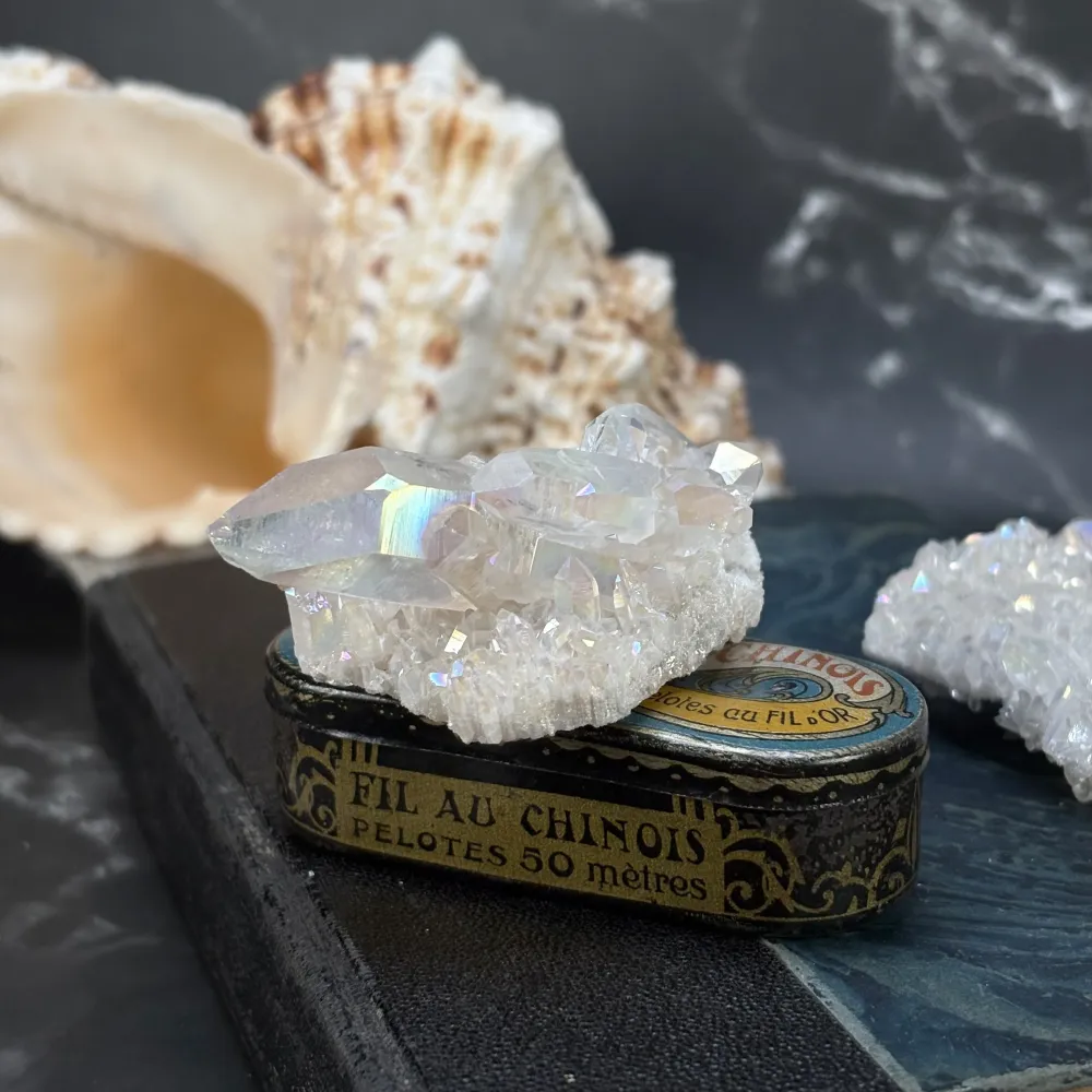 Cristaux de Quartz Aura Pearl - P9 (extra)