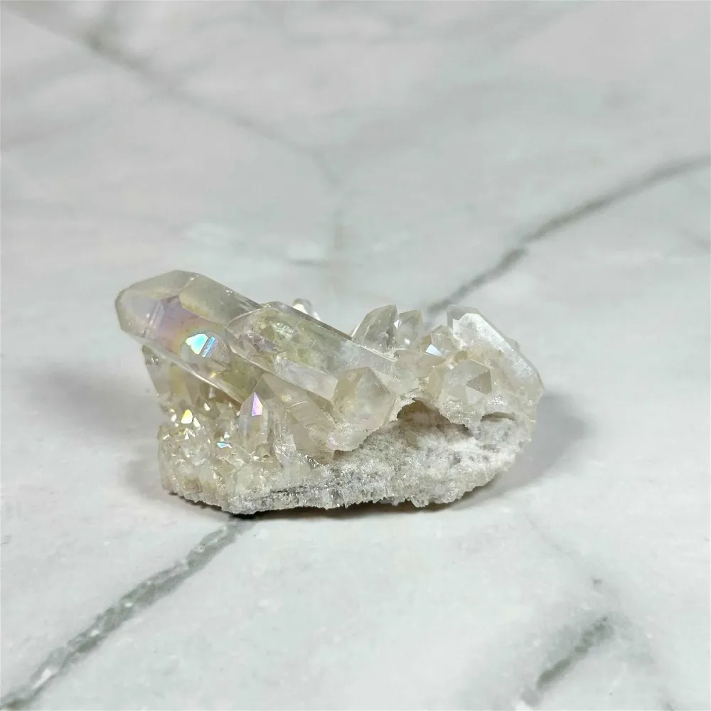 Cristaux de Quartz Aura Pearl - P9 (extra)