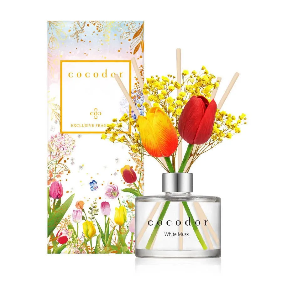 Diffuseur de fleurs de tulipe Cocodor/Musc blanc 200ml