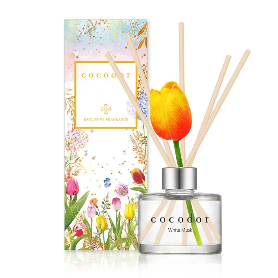 Diffuseur de fleurs de tulipes Cocodor / Musc blanc 120 ml