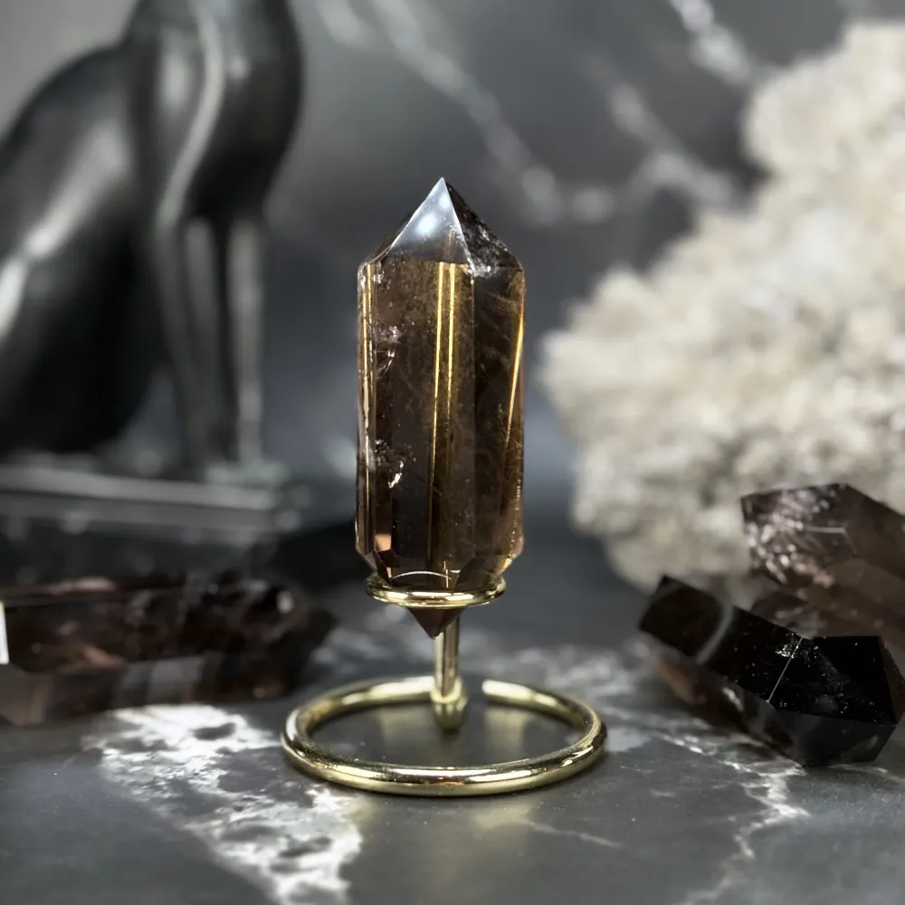 Double pointe Quartz Fumé - P2 (extra)