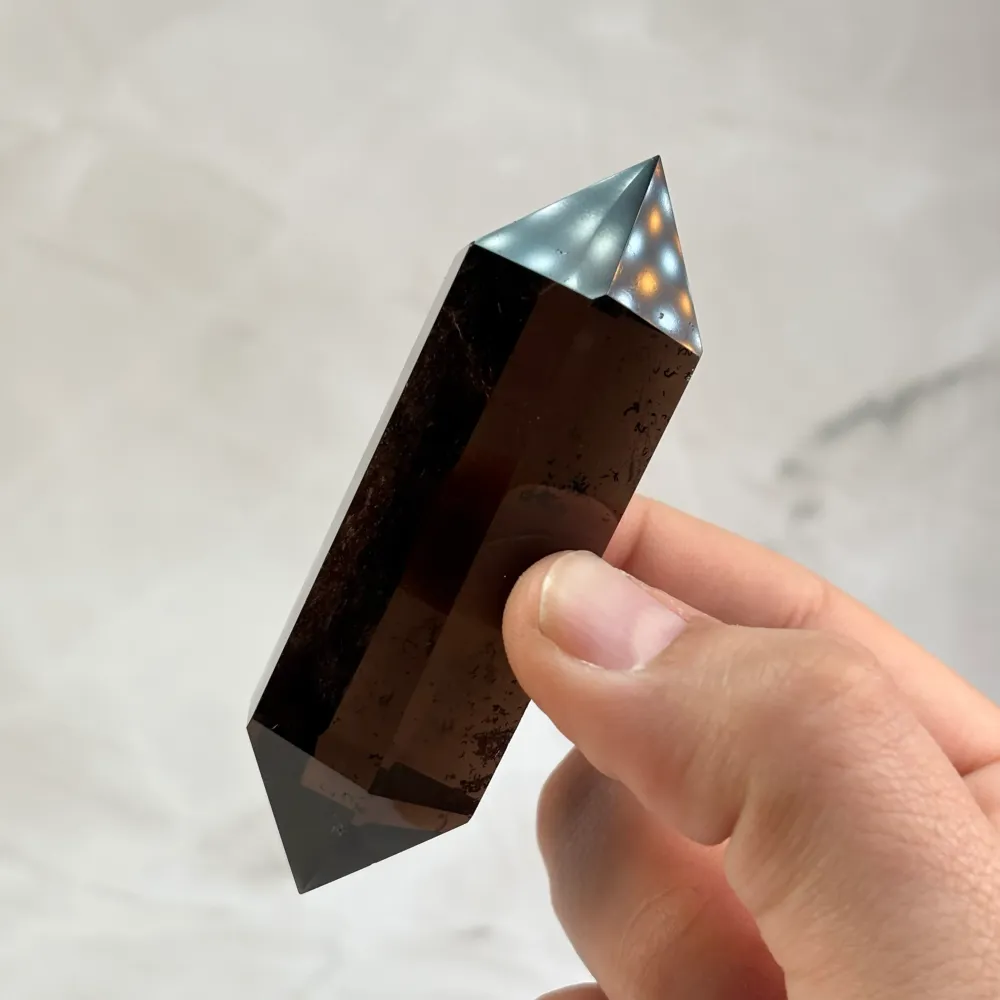 Double pointe Quartz Fumé - P10 (extra)