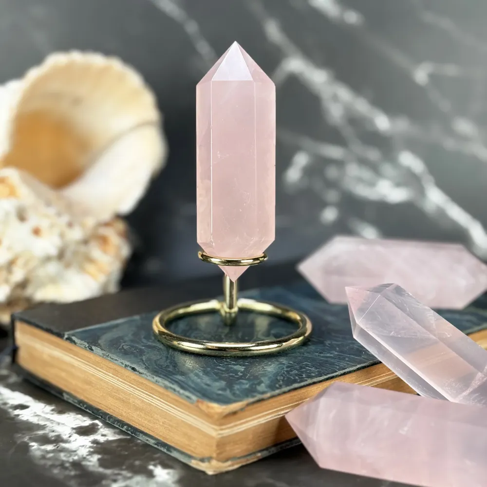 Double pointe Quartz Rose - P1 (extra)
