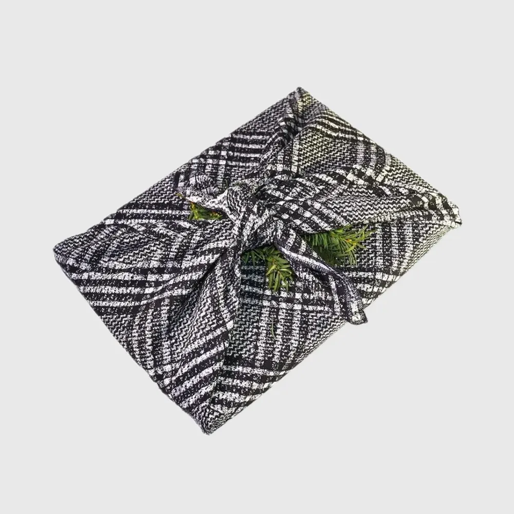Emballage cadeau Furoshiki - moyen Givre