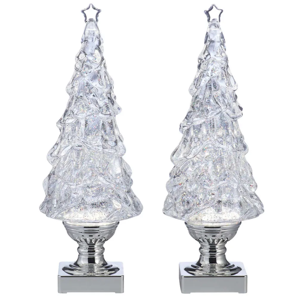 Ensemble de 2 Arbres Lumineux Scintillants