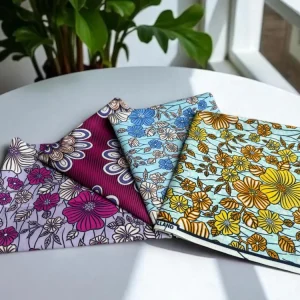 4 Fat quarters - Floral mix Tissus Patchwork - Coupons Tissus imprimé africain