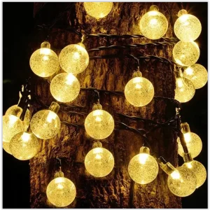 Guirlande de Noël solaire - 20 LED - 485cm