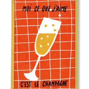 Illustration encadrée prête à accrocher - Champagne