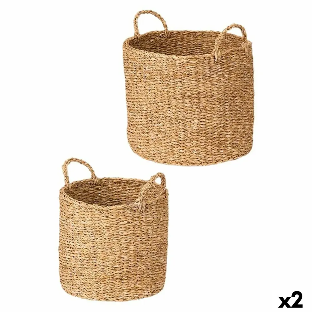 Lot de paniers Gift Decor Marron Algues marines 2 Pièces (2 Unités)
