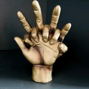 Nouveau modèle de décoration en résine, sculpture de mains enveloppées, âme sœur, amoureux, nœud, artisanat en résine, cad...