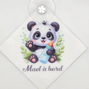 Panneau Bébé à Bord Personnalisé – Plexiglass avec Animaux Mignons
