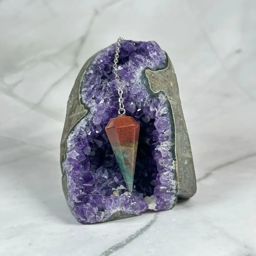 Pendule conique en Agate Indienne
