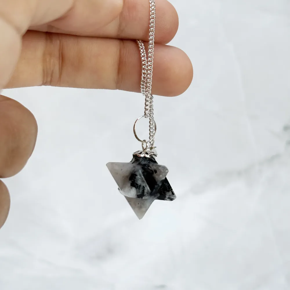 Pendule Merkaba en Pierre de Lune